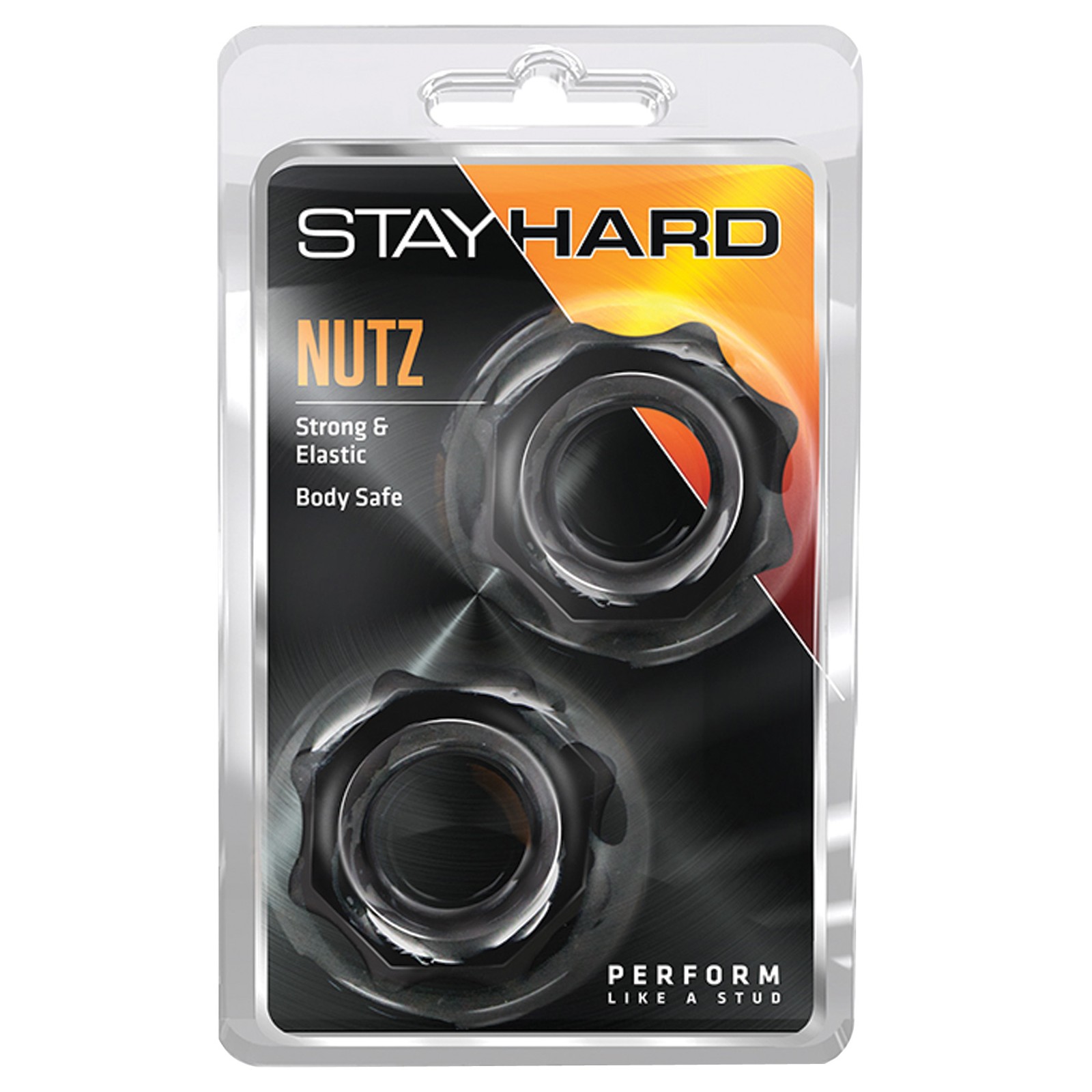 Blush Stay Hard Nutz Cock Ring - Black