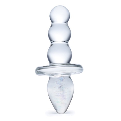 Glas Titus Beaded Glass Butt Plug for Unique Play