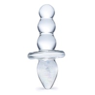 Glas Titus Beaded Glass Butt Plug for Unique Play