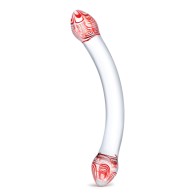 Dildo de Vidrio Doble Glas Red Head