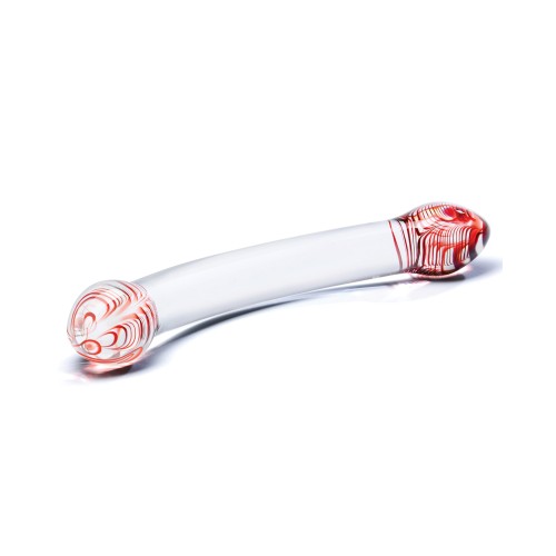 Dildo de Vidrio Doble Glas Red Head