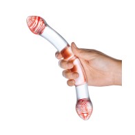 Dildo de Vidrio Doble Glas Red Head