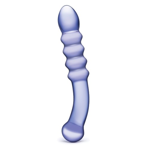 Dildo de Vidrio Ribeteado Purple Rain