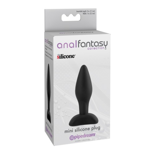 Mini Plug Anal de Silicona Negro