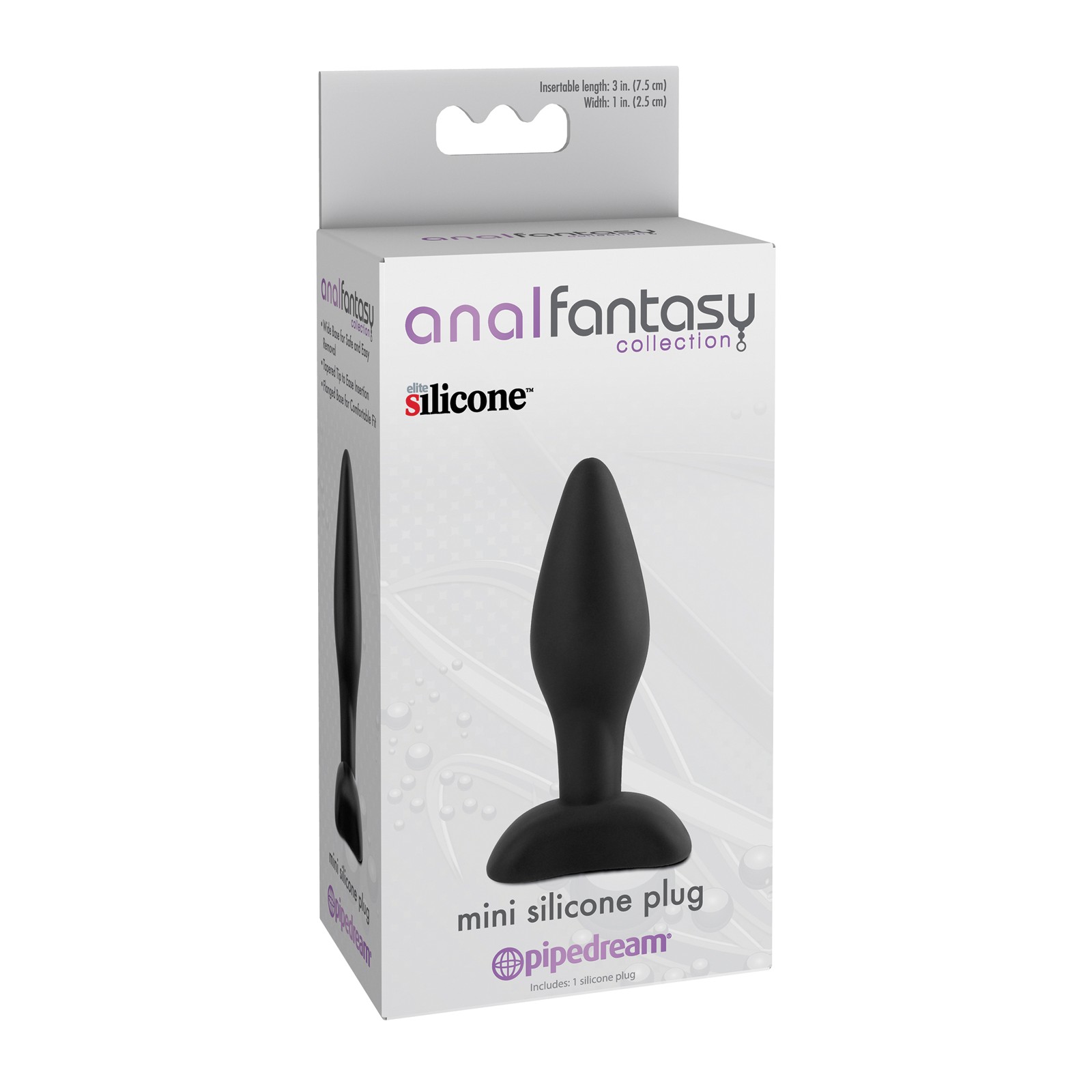 Mini Silicone Anal Plug Black