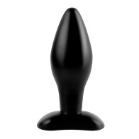 Plug de Silicona Mediano de la Colección Fantasía Anal - Negro