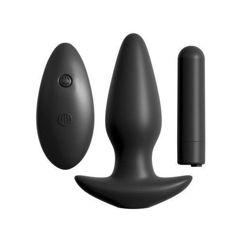 Anal Fantasy Remote Control Silicone Plug - Black