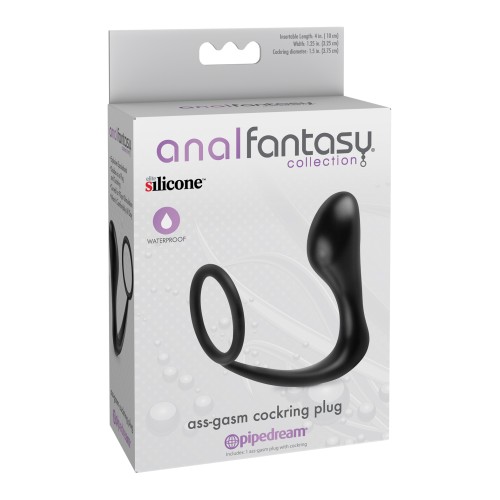 Plug Anales Ass Gasm con Anillo Negro