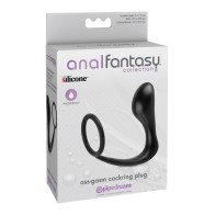 Anal Fantasy Ass Gasm Cockring Plug Black