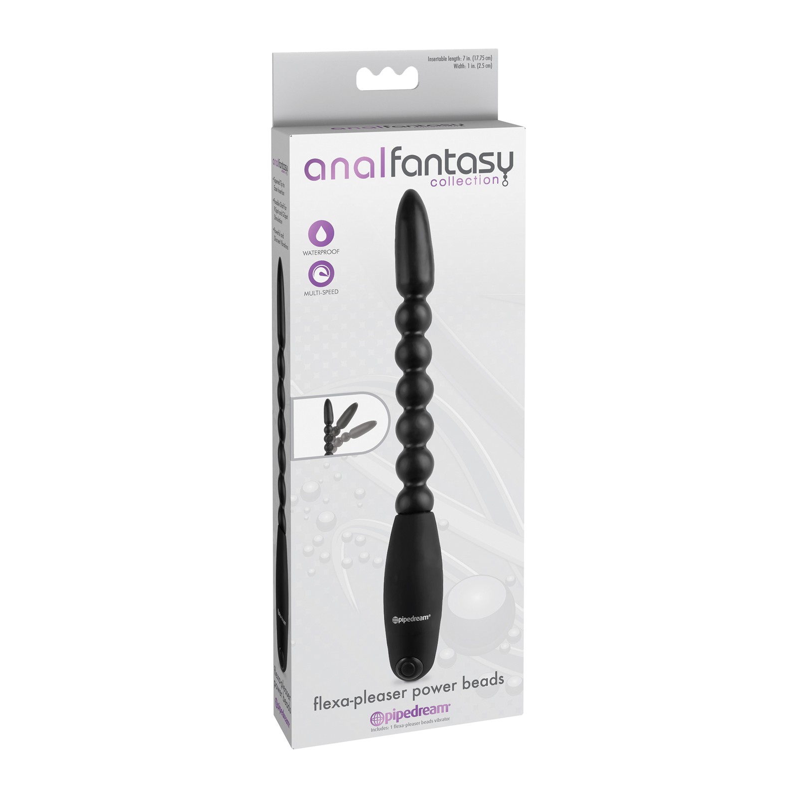 Colección Anal Fantasy Power Beads Flexa Pleaser Negro