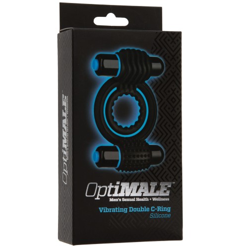 OptiMale Vibrating Double C Ring - Elevate Pleasures