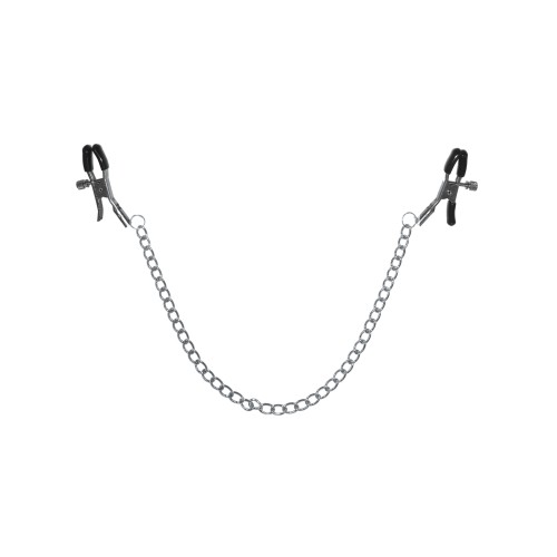 Sex & Mischief Chained Nipple Clamps - BDSM Accessories