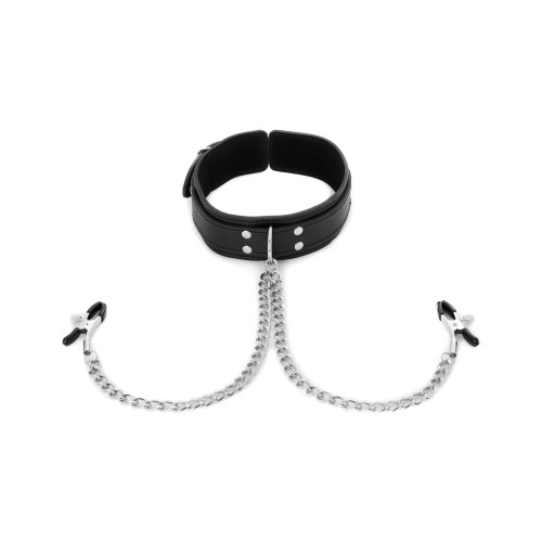 Sex & Mischief Nipple Clamps with Collar