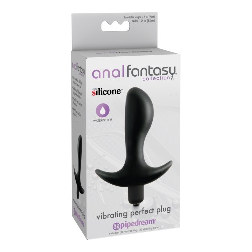 Plug Perfecto Vibrante Colección Anal Fantasy Negro