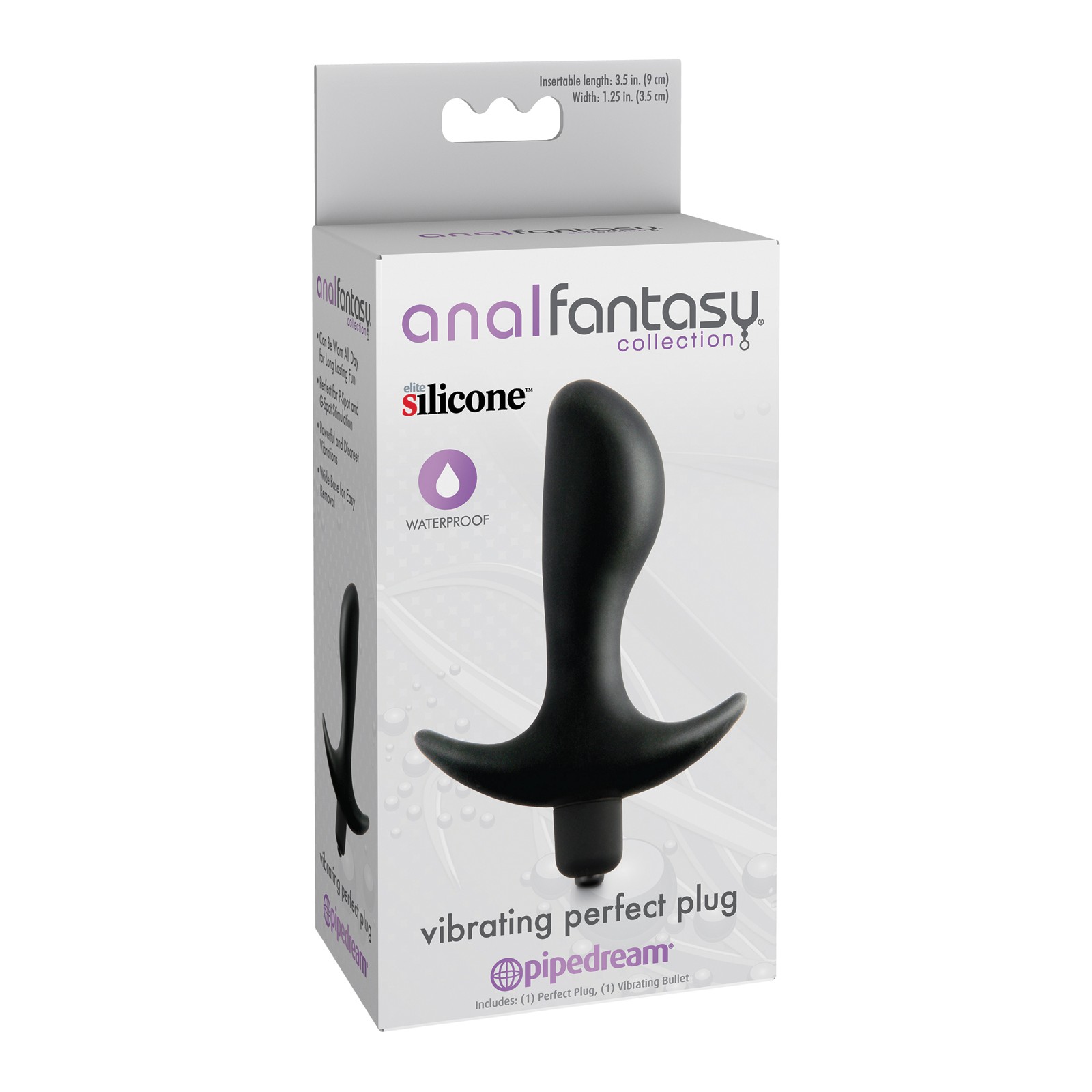 Anal Fantasy Vibrating Perfect Plug Black