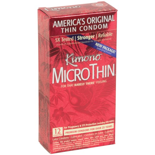 Condones Kimono Micro Thin Caja de 12