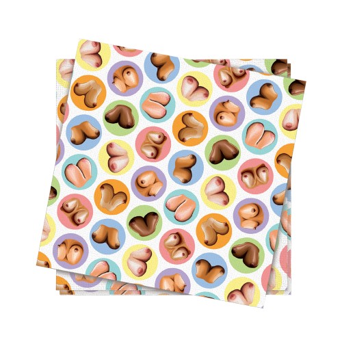 Mini-Boob Party Napkins for Laughter