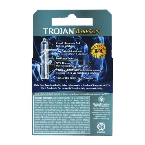 Condones Trojan Bareskin para una Intimidad Mejorada