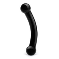 Dildo de Cristal Dobles Bull - Negro