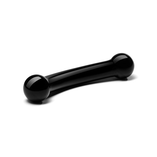 Dildo de Cristal Dobles Bull - Negro