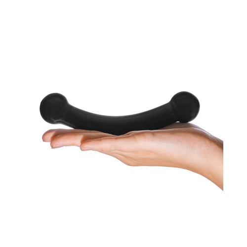 Dildo de Cristal Dobles Bull - Negro