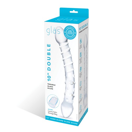 Dildo de Vidrio Double Trouble - Transparente