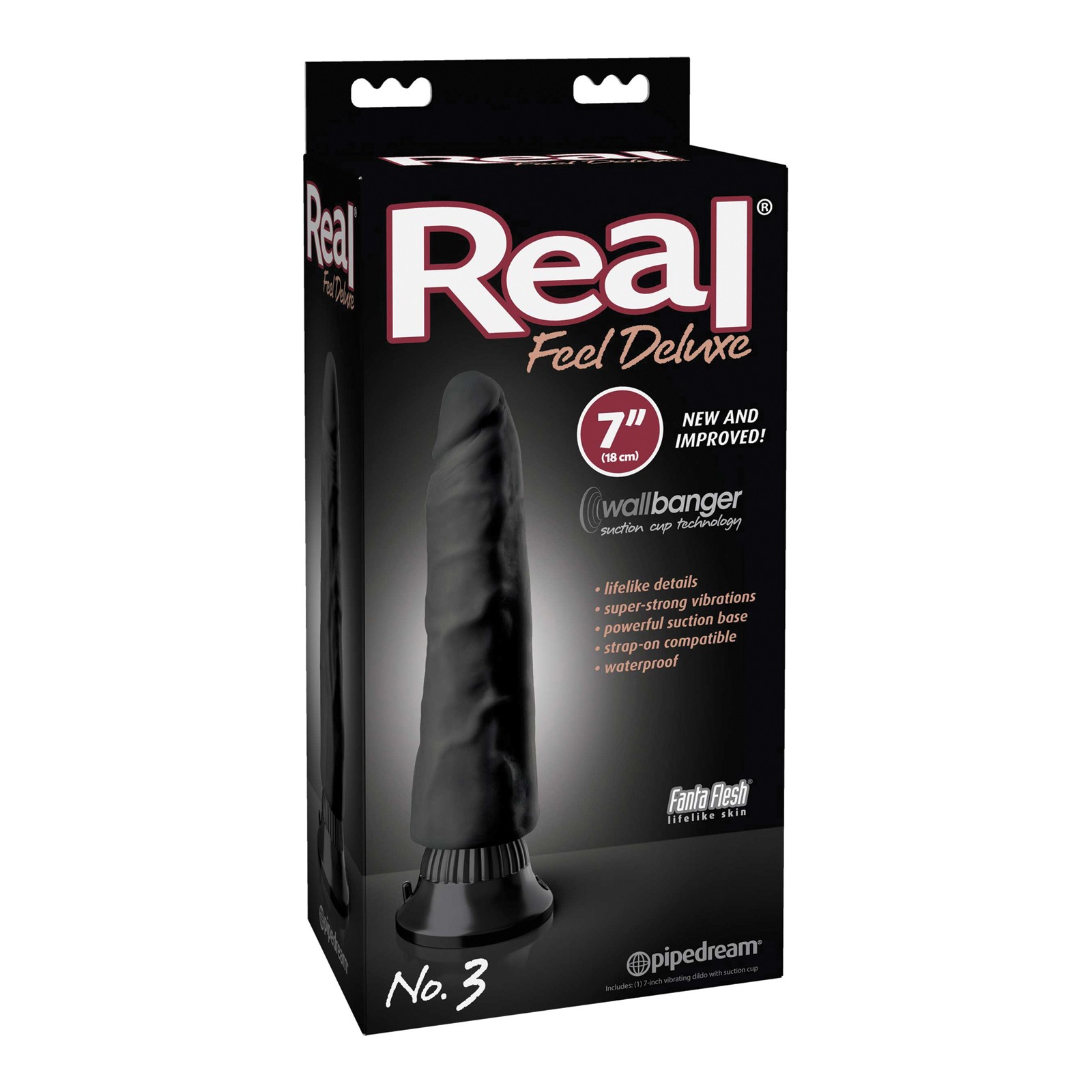 Real Feel Deluxe No. 3 7" Vibrator - Realistic and Waterproof