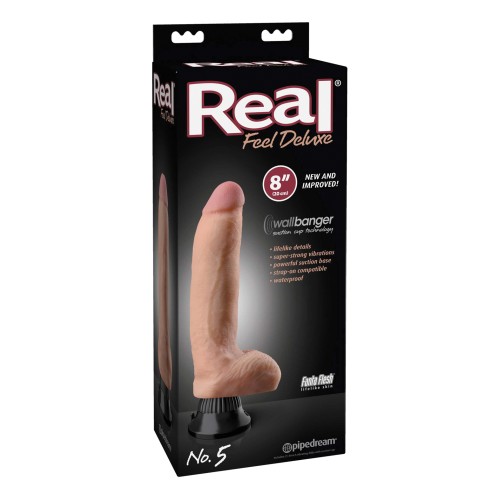 Real Feel Deluxe No. 5 8 inch Vibe Waterproof Flesh