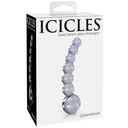 Icicles No. 66 Pene de Vidrio Soplado a Mano para Punto G para Placer Único