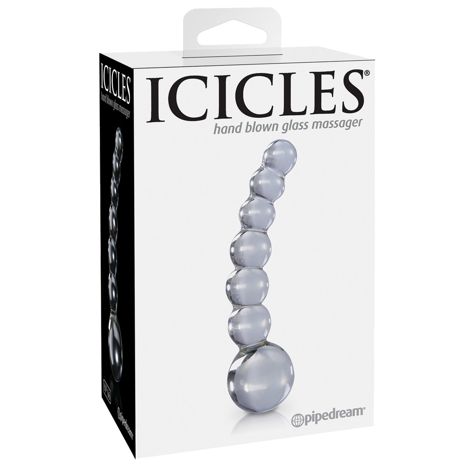 Icicles No. 66 Pene de Vidrio Soplado a Mano para Punto G para Placer Único