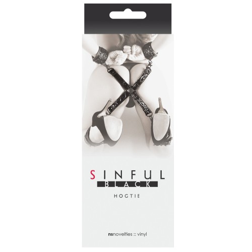 Sinful Hogtie Black