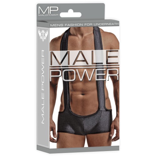 Male Power Sling Short Black L XL