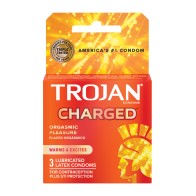 Condones Trojan Intensified Charged - Caja de 3