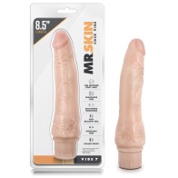 Blush Dr. Skin Vibe 8.5 Inch Vibrating Dong Beige