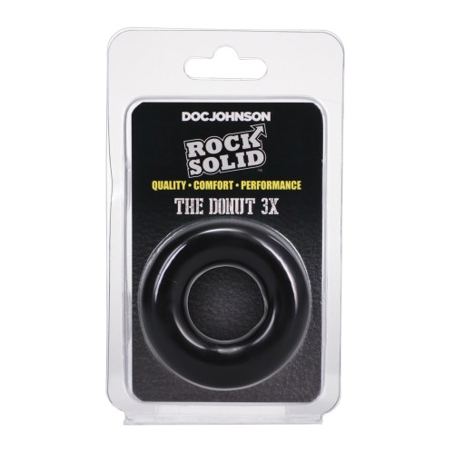 Rock Solid 3 Inch Black Donut Ring