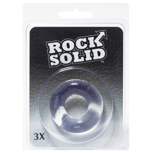 Rock Solid 3 Inch Clear Donut Ring for Lasting Erections