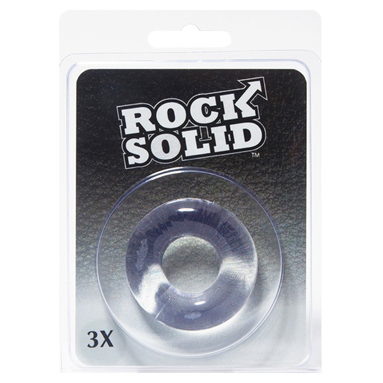 Rock Solid 3 Inch Clear Donut Ring for Lasting Erections