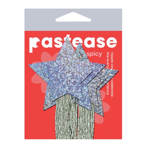 Pastease Tassle Glitter Stars Silver - Playful Accessories