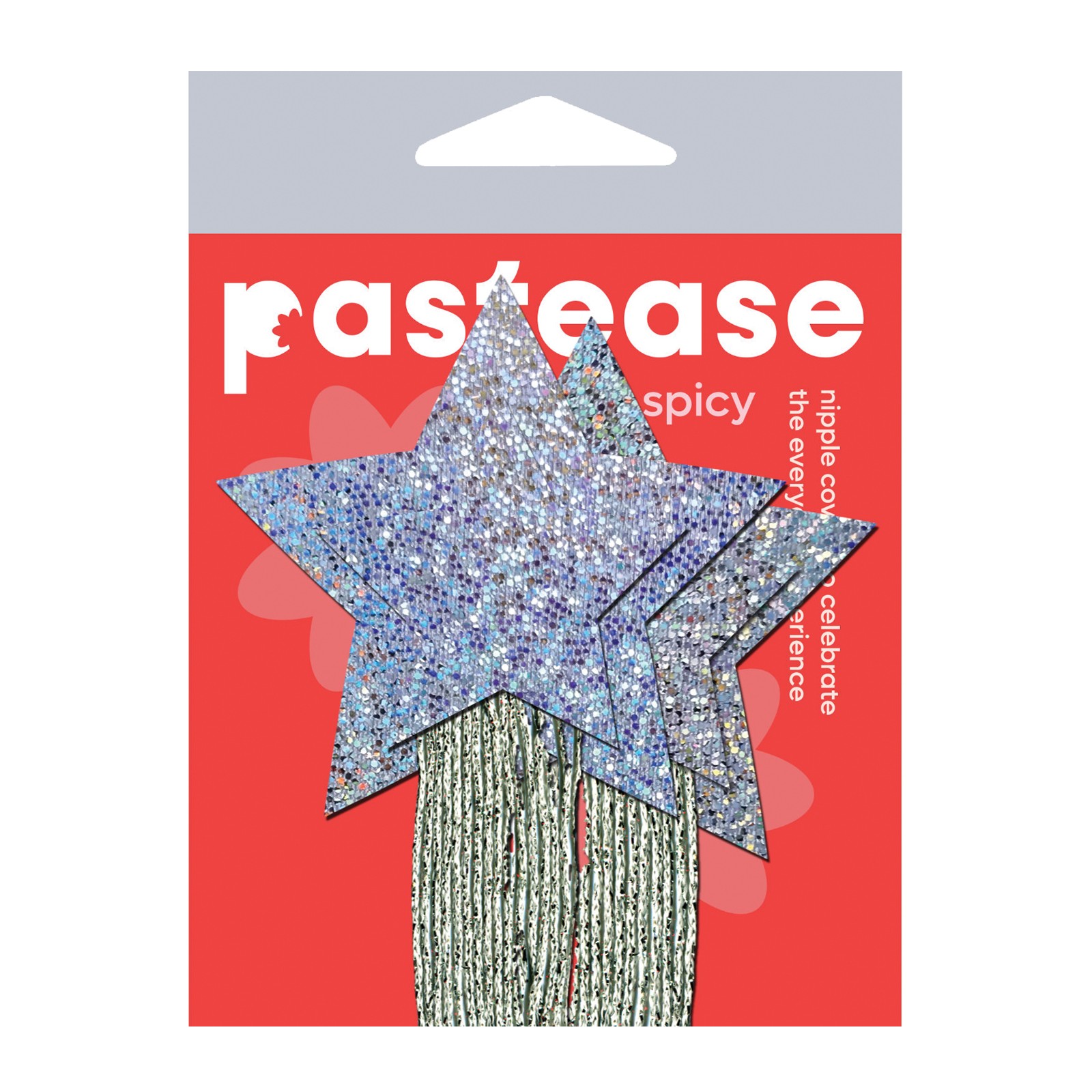 Pastease Tassle Glitter Stars Silver - Playful Accessories