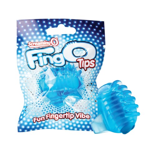 Screaming O FingO Tips Mini Vibrador Azul