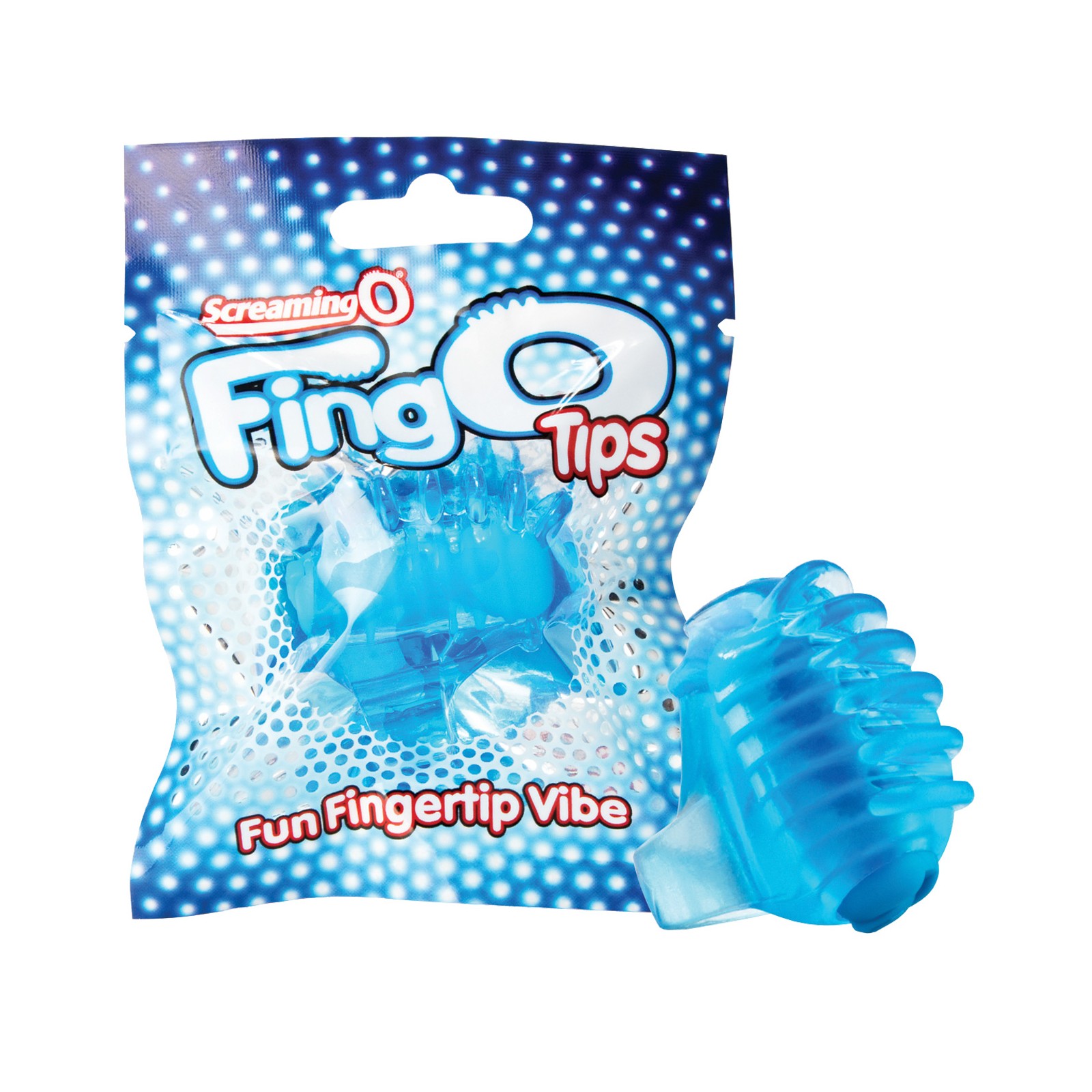 Screaming O FingO Tips Mini Vibrador Azul