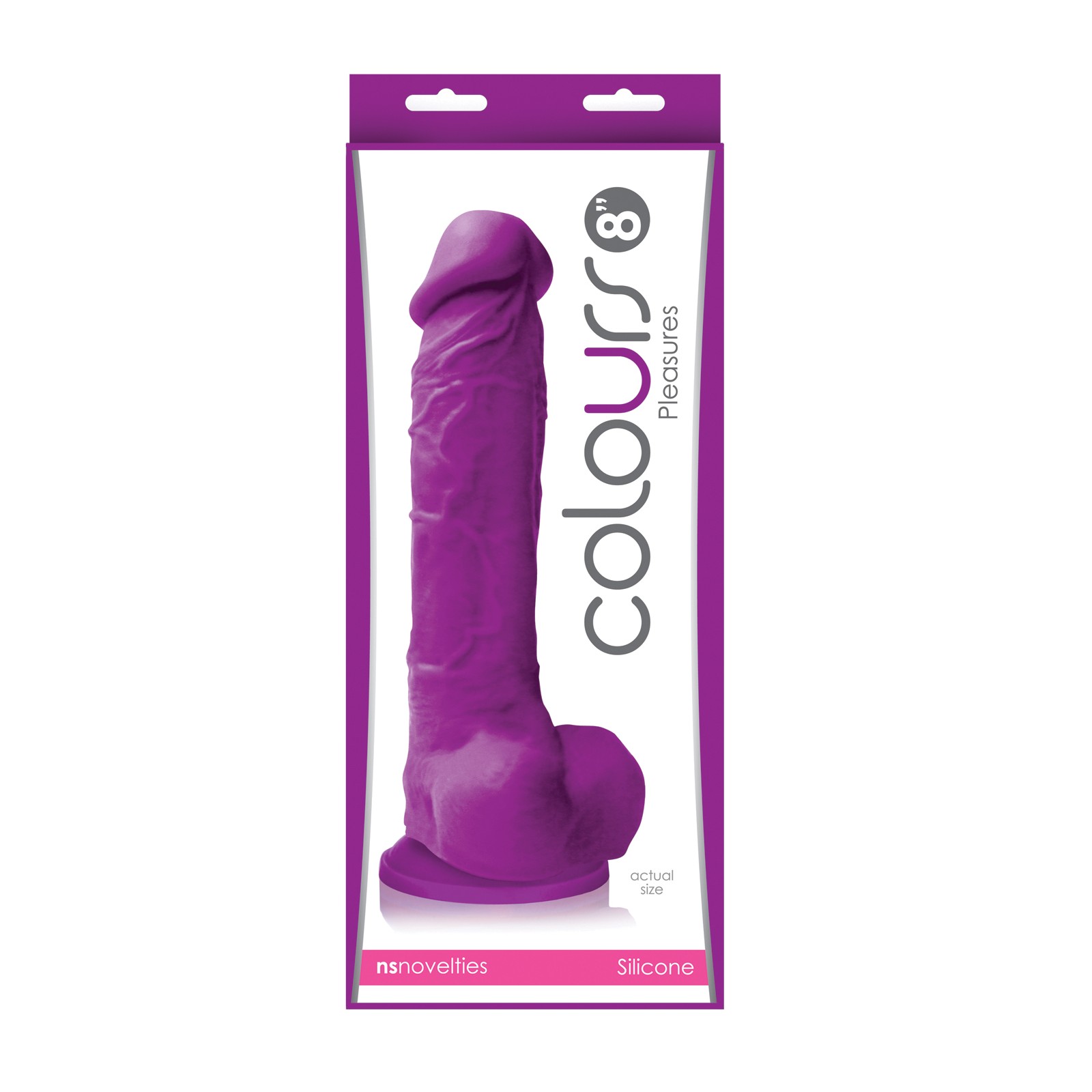 Colours Pleasures 8" Dildo with Suction Cup - Vibrant Pleasure