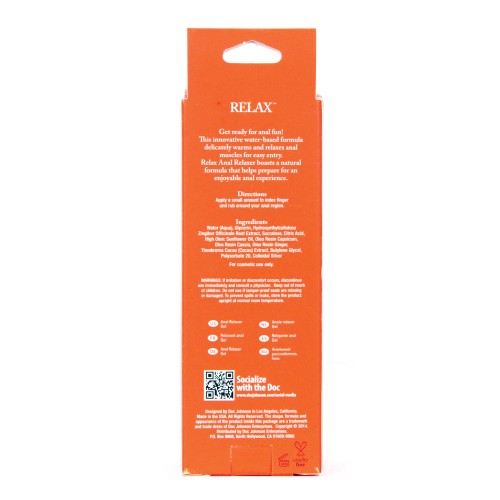 Relajante Anal Relax Tubo de 2 oz