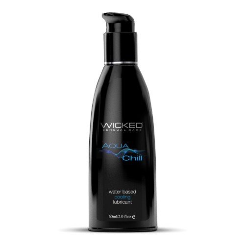 Lubricante A Base de Agua Wicked Sensual Care Aqua Chill 2 oz