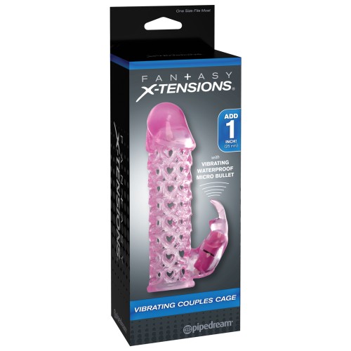 Fantasy X-tensions Vibrating Couples Cage Pink