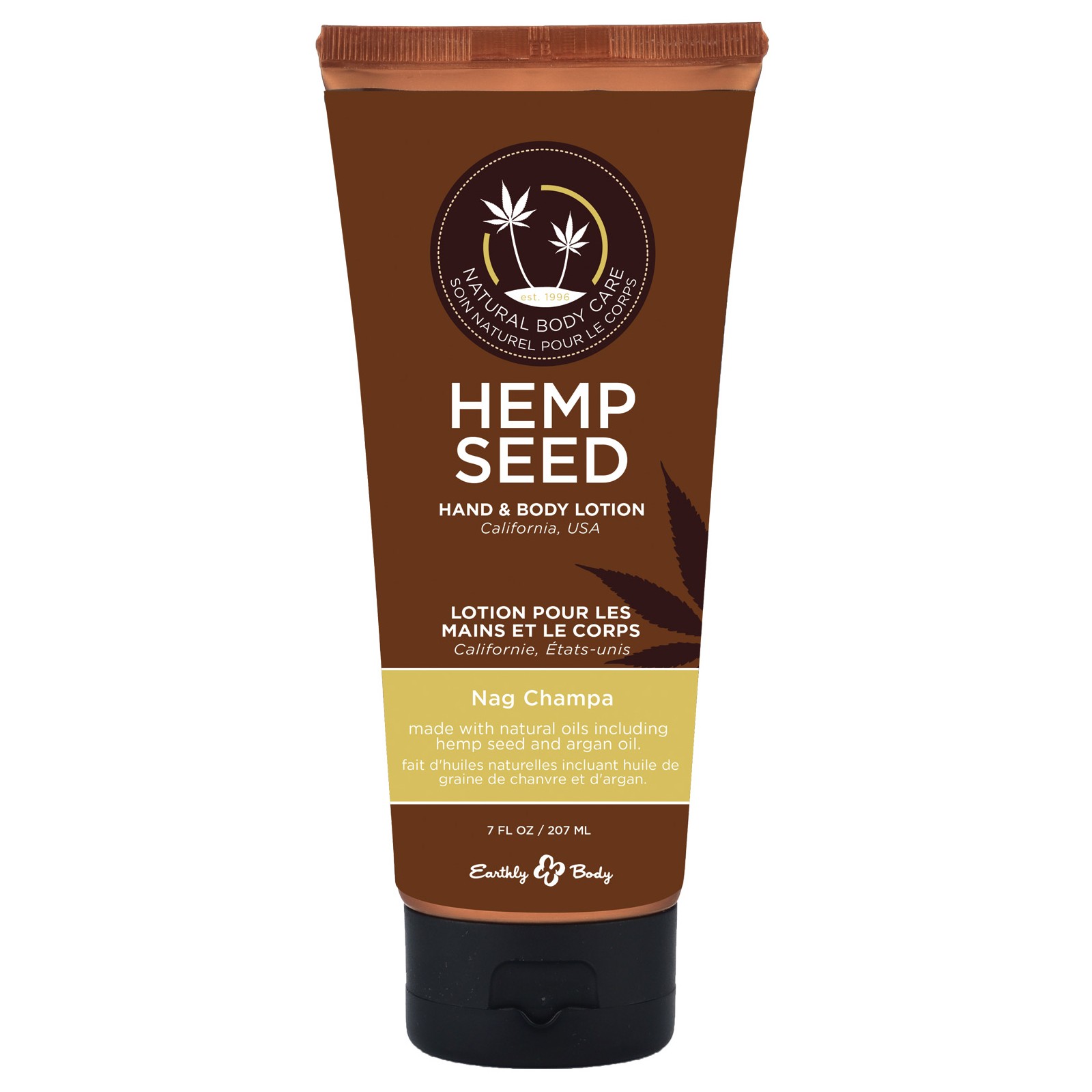 Earthly Body Hemp Seed Hand & Body Lotion - Nag Champa Scent