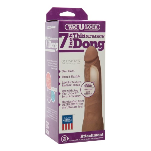 Vac-U-Lock Dong Ultraskyn de 7" para Placer Natural