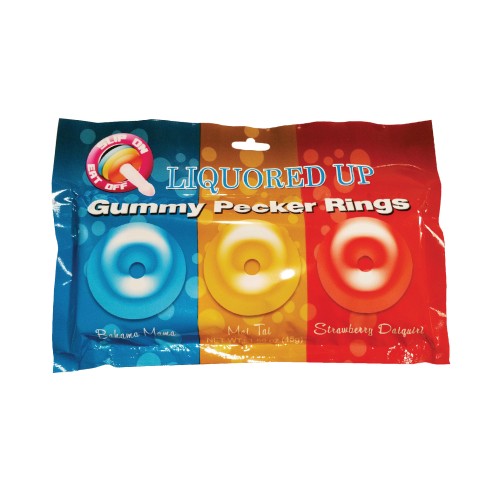 Liquored Up Pecker Gummy Rings Pack of 3