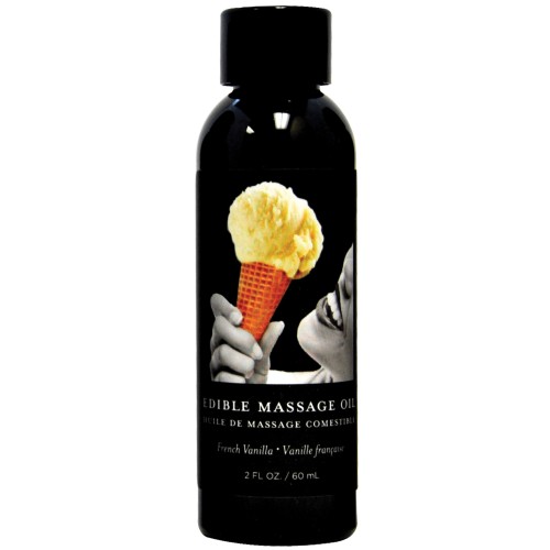 Earthly Body Edible Massage Oil French Vanilla