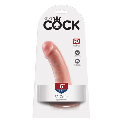 Dildo Realista King Cock de 6 Pulgadas para Placer Fantástico